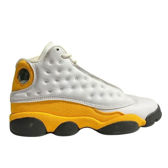 Air Jordan Sneakers 5.5Y White Del Sol 13 Retro Basketball Yellow DJ3003-167 - Picture 1 of 13